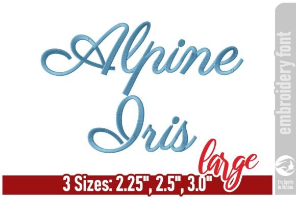 Alpine Iris Script Embroidery Font - L: A Designer's Perspective