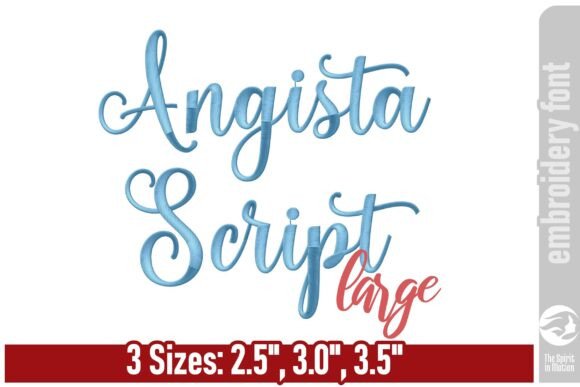 Angista Script: Elevate Embroidery with a Modern Font