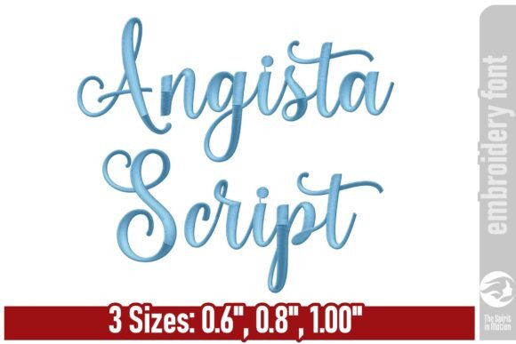 Angista Script Embroidery Font: A Designer’s Take on Elegant Stitching