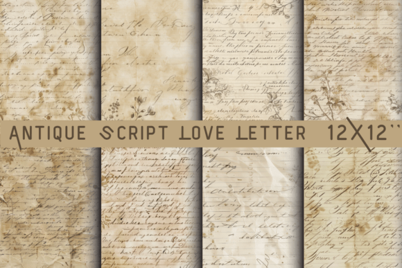 Antique Script Love Letter Paper: A Designer's Take