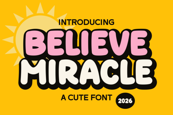 Believe Miracle: A Font Blending Boho Charm with Hope