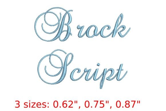 Brock Script Font: A Designer's Guide to Elegant Embroidery