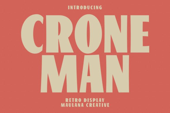 Croneman: A Retro Sans Display Font for Modern Creatives