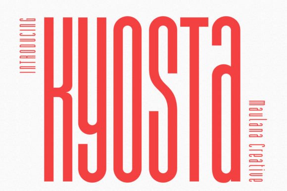 Kyosta: The Tall, Compressed Sans for Bold Visual Statements