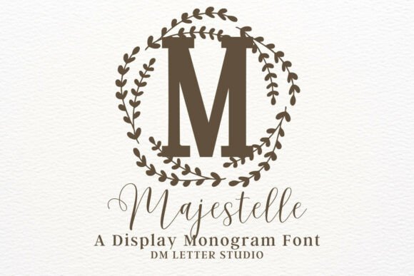 Majestelle Monogram: Rustic Elegance for Timeless Branding