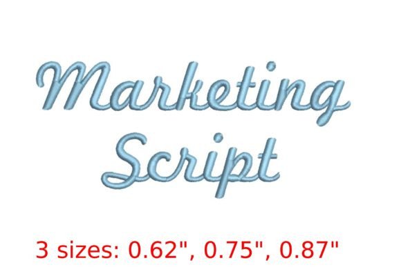 Marketing Script Embroidery Font: Elevating Brand Identity