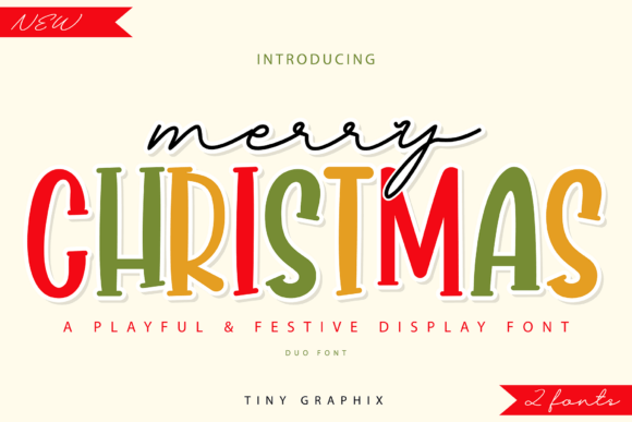 Merry Christmas Duo: A Festive Font Pairing for Year-Round Projects