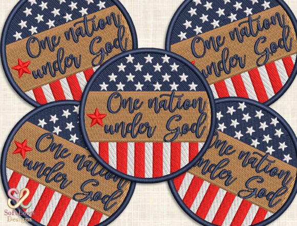 Patriotic Faith USA Embroidery Design: A Symbol of Unity and Heritage