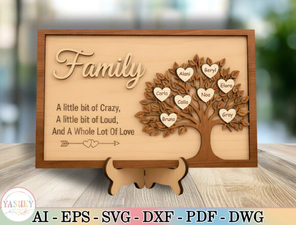 Personalized Family Tree Laser Cut File: A Design for Lasting Memories