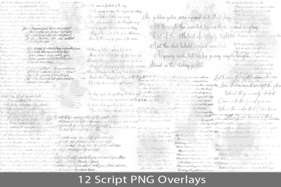 Poetry Script PNG Overlays: Adding Soul to Your Designs