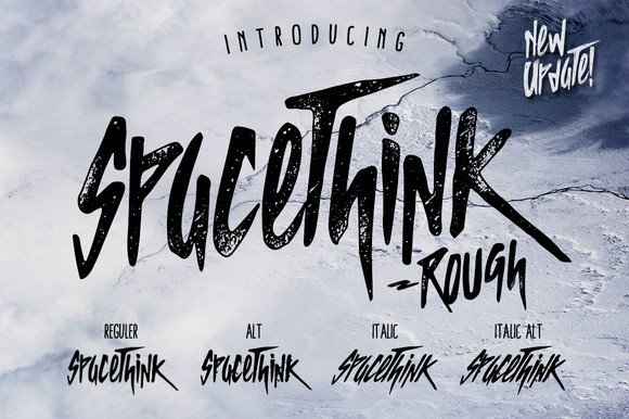 Spacethink: The Brush Script with a Rebellious Streak
