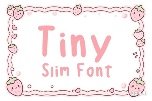 Tiny Slim: The Sweet, Minimalist Display Font for Charming Designs