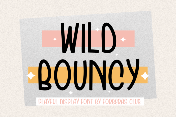 Wild Bouncy: A Handwritten Display Font for Creative Brands